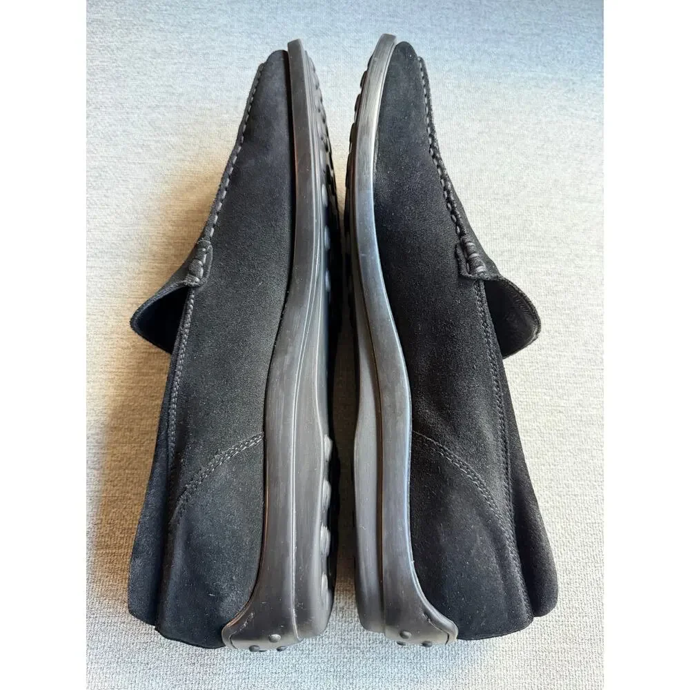 Tod’s Pantofola Quinn Black Suede Loafers Men's 12.5 Preppy